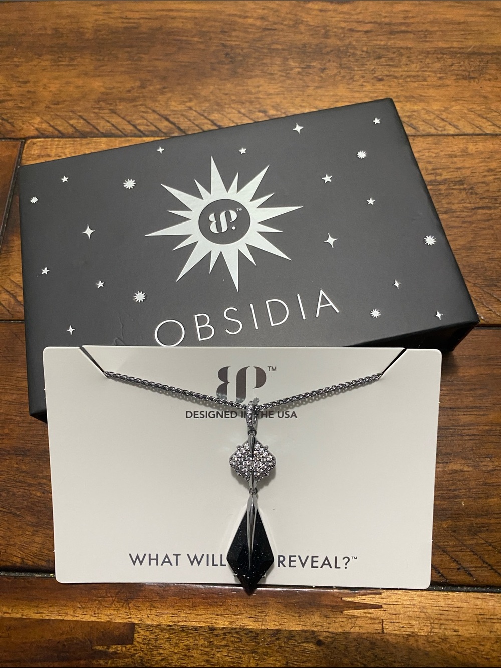 Bomb Party Obsidia Necklace - The Luminara Necklace - Onyx Sandstone - Hematite